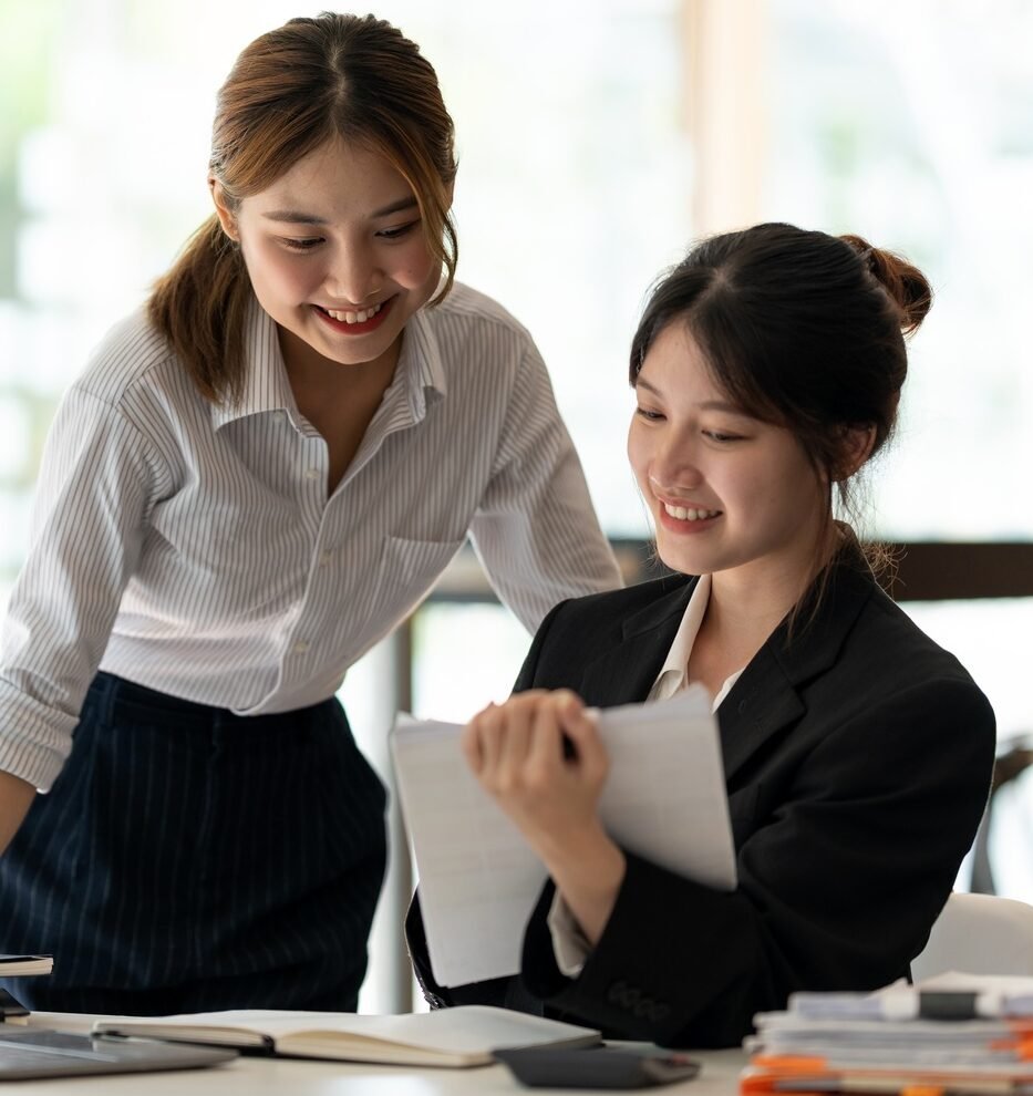 Business people are meeting for analysis data figures to plan business strategies. Business